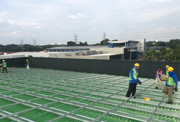  1MW projek bumbung logam hijau di malaysia 2020 