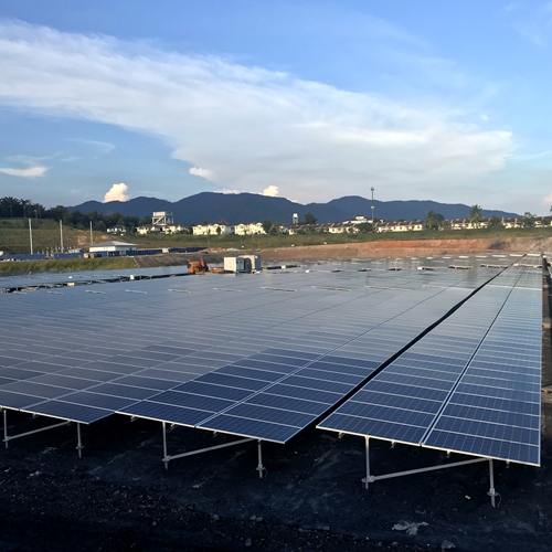  60.4MW projek pemasangan tanah solar di malaysia 2017 
